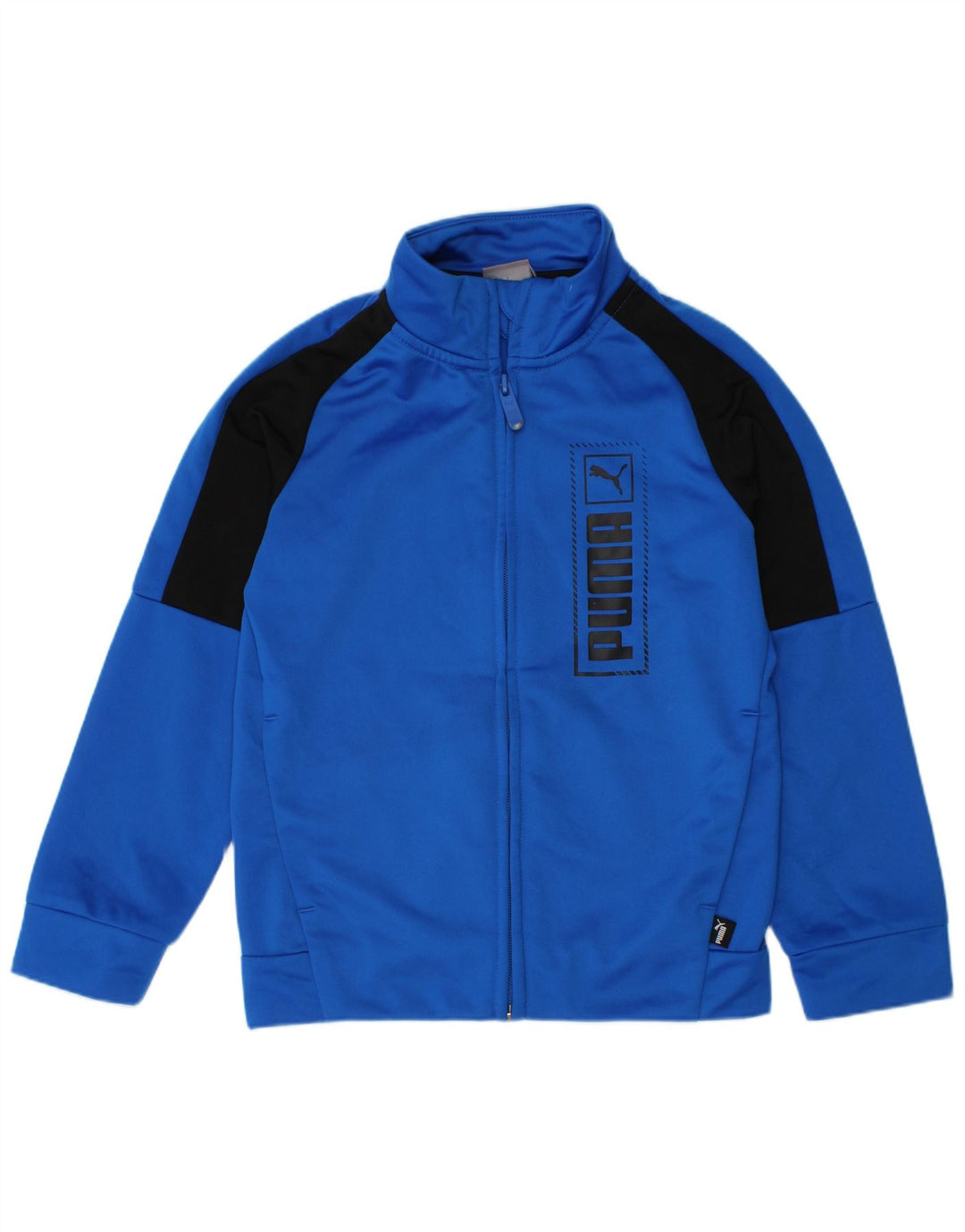Jaqueta Puma Boys Graphic Tracksuit Top 5-6 Anos Azul Colorblock
