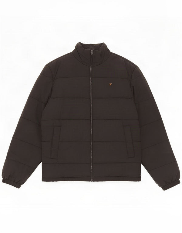 Farah Jaqueta masculina acolchoada UK 42 XL Poliamida cinza