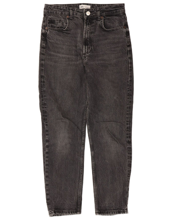 Calça Jeans Solta Feminina Zara EU 38 Pequeno W28 L27 Cinza