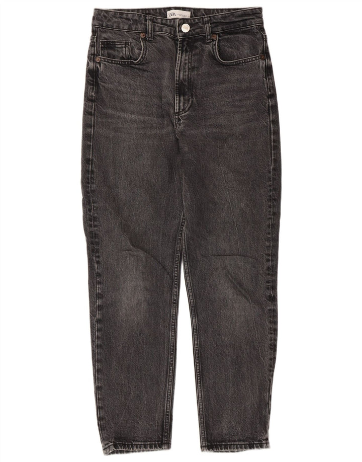 Calça Jeans Solta Feminina Zara EU 38 Pequeno W28 L27 Cinza