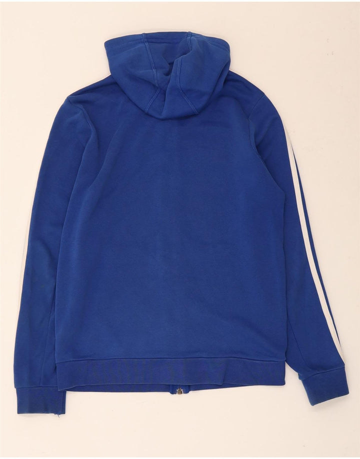 Suéter Adidas Boys Zip com capuz 13-14 anos azul