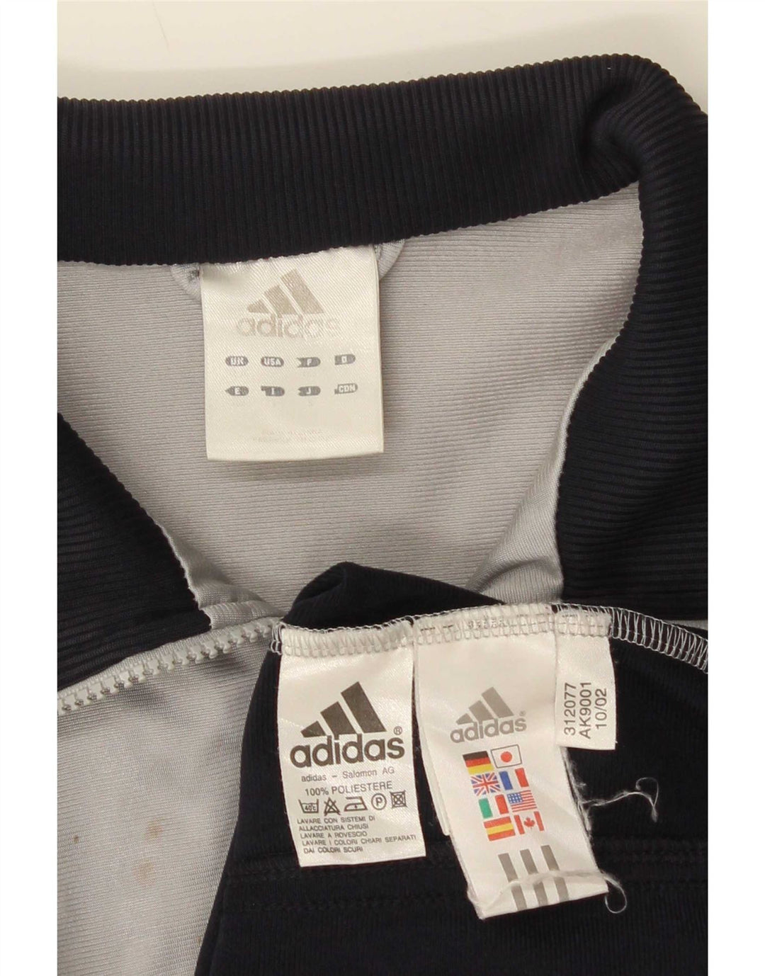 Jaqueta Adidas Masculina Graphic Tracksuit Top Cinza Médio Poliéster Colorblock