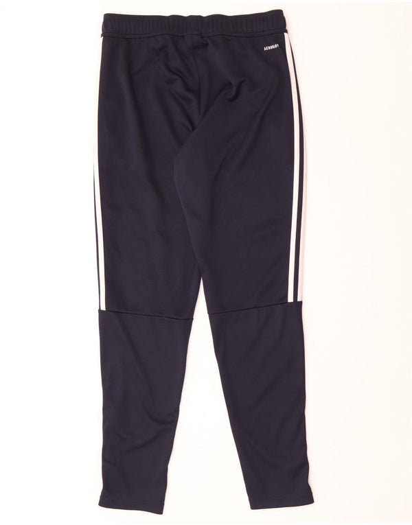 Calça de treino masculina Adidas Aeroready poliéster azul marinho médio