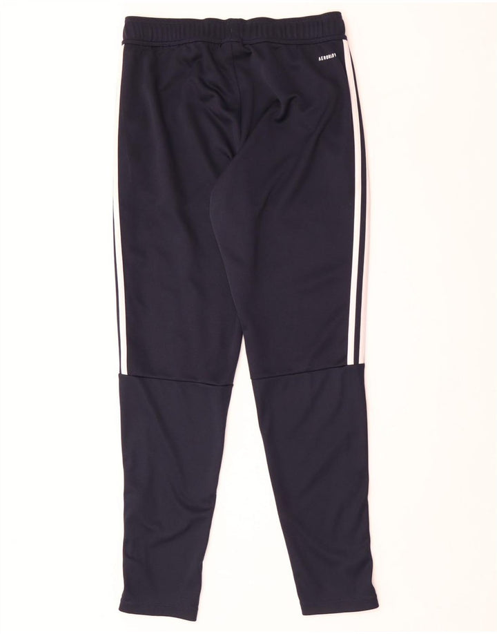 Calça de treino masculina Adidas Aeroready poliéster azul marinho médio