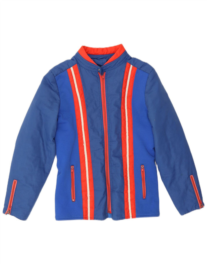 Jaqueta corta-vento masculina Impidimpi UK 36 poliamida listrada azul pequena