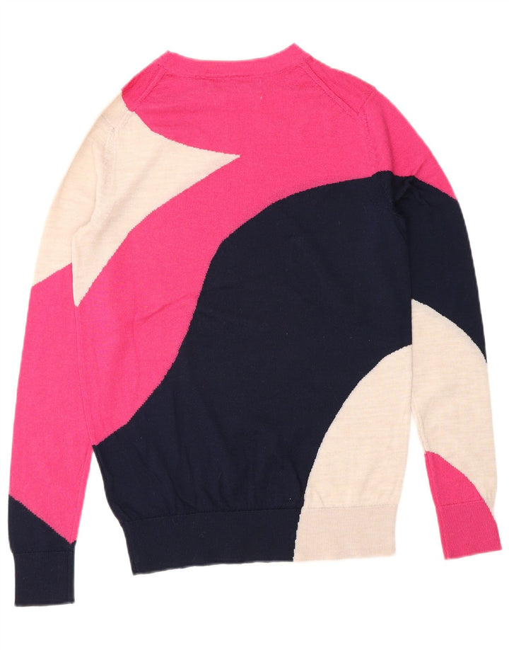 Suéter feminino Marks & Spencer com gola redonda Reino Unido 6 XS multicolorido