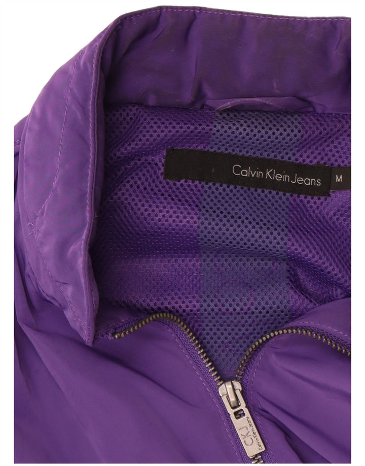 Jaqueta Calvin Klein Jeans Feminina Graphic Bomber UK 14 Médio Roxo