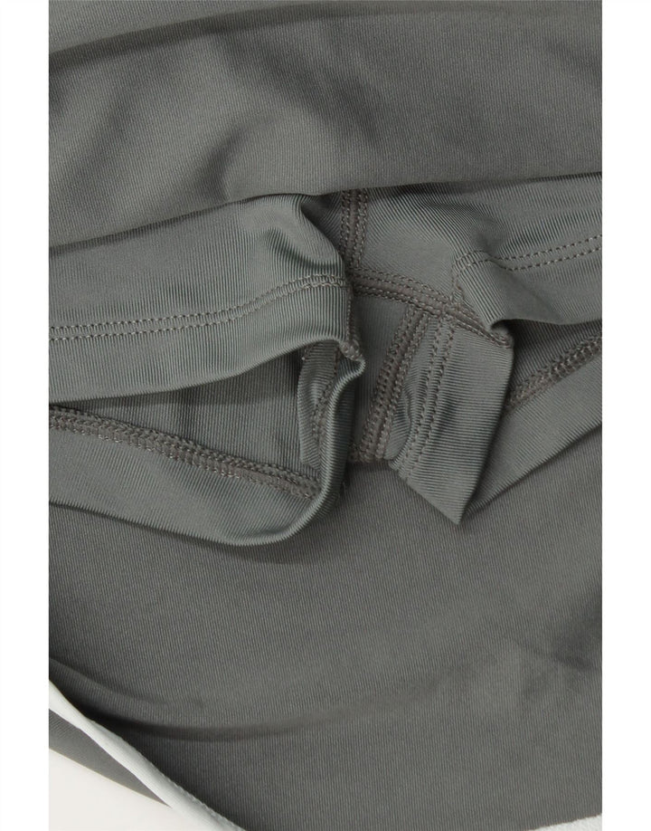 Nike Womens Dri Fit Skort UK 14 Grande Cinza Colourblock Poliéster