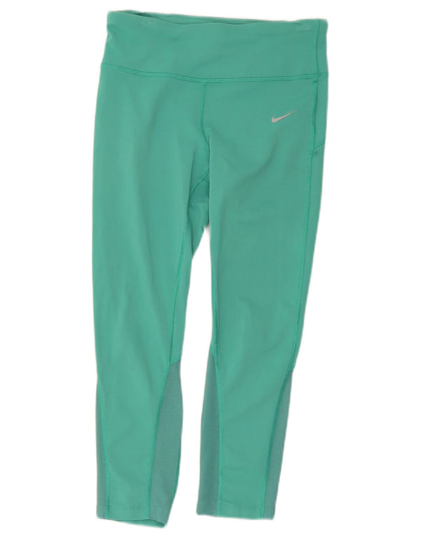 Leggings Nike Dri Fit Capri UK 8 Pequeno Verde Nylon