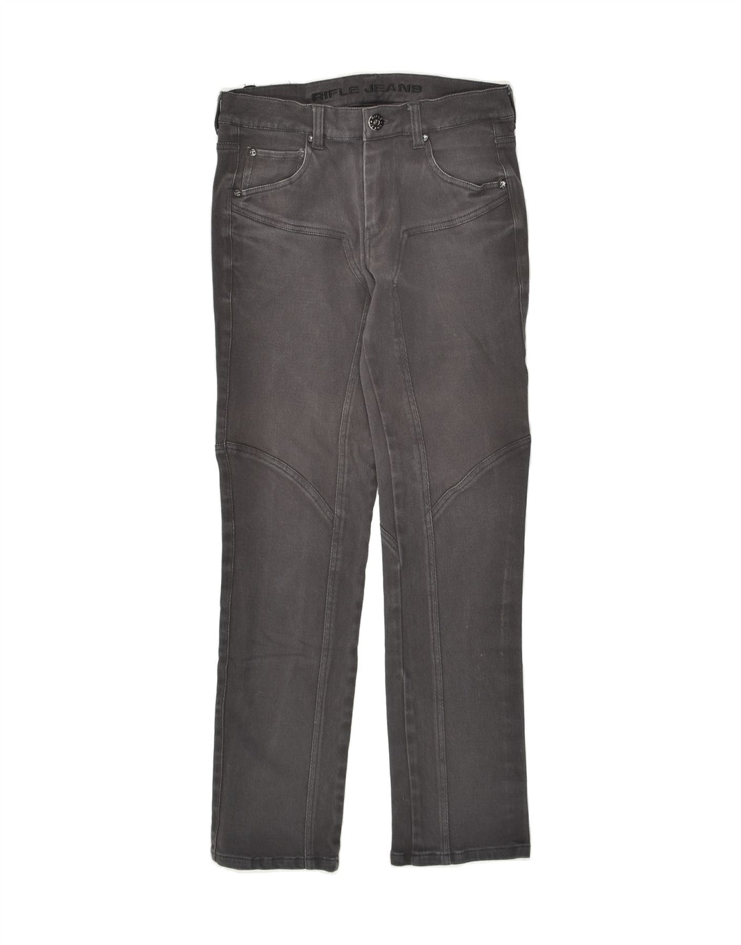 RIFLE Womens Slim Jeans W28 L29 Grey Cotton | Vintage Rifle | Thrift | Second-Hand Rifle | Used Clothing | Messina Hembry 