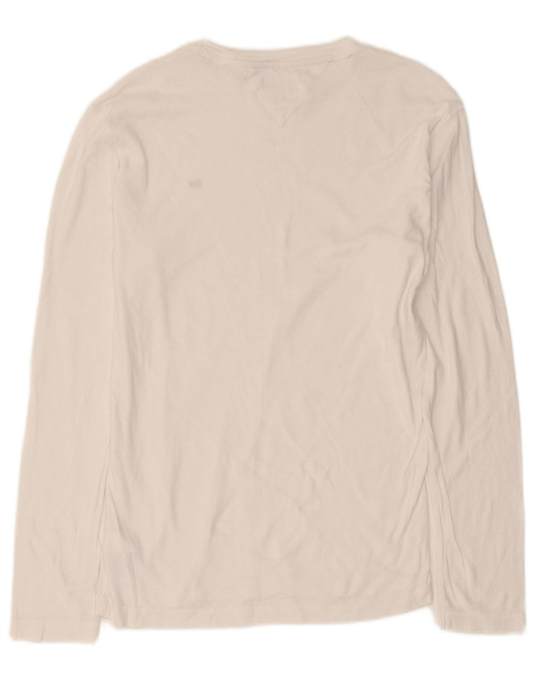 Tommy Hilfiger Top masculino de manga comprida grande algodão branco
