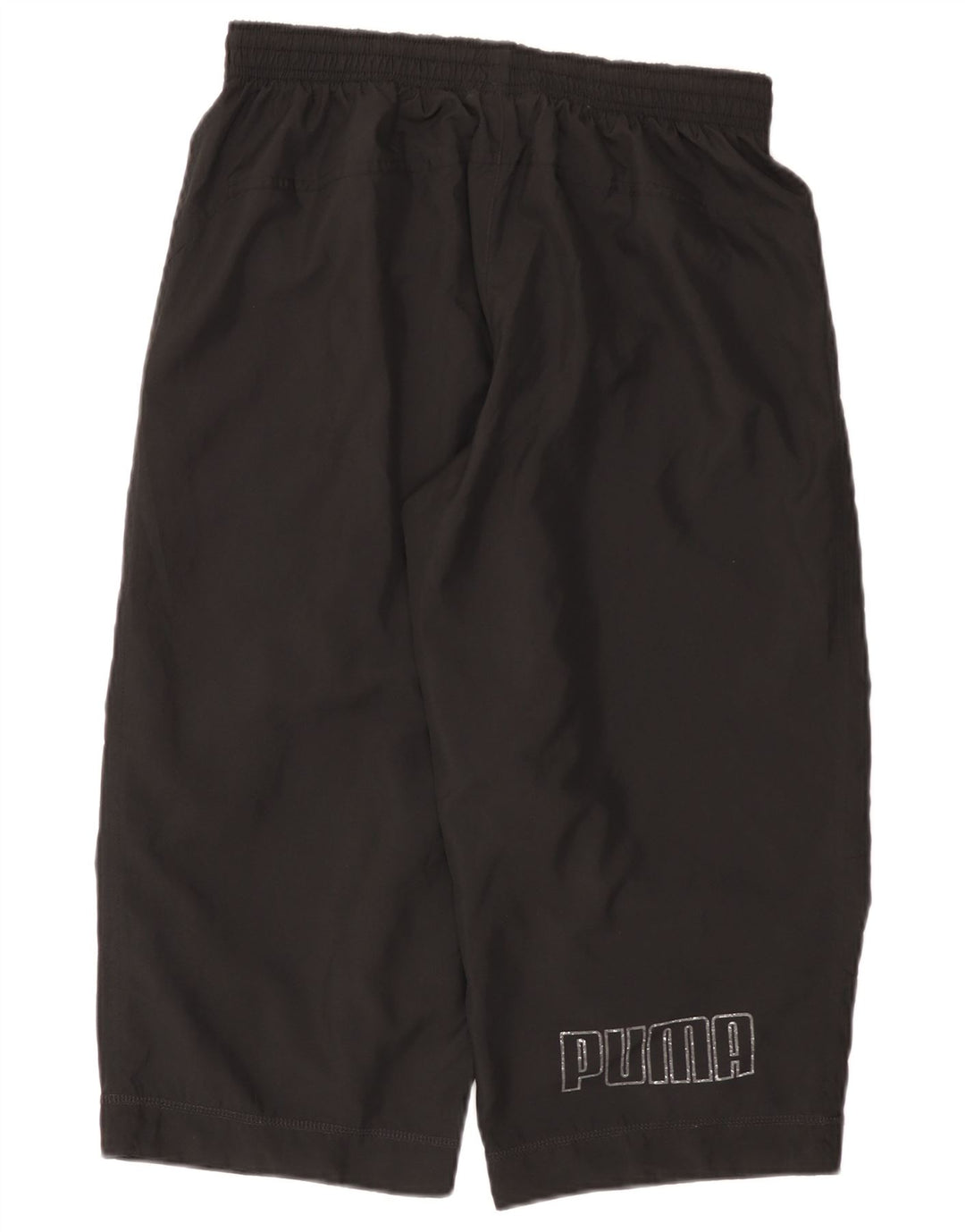 Calça de treino masculina Puma Graphic Capri médio preto poliéster