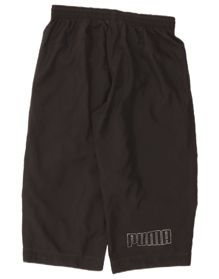 Calça de treino masculina Puma Graphic Capri médio preto poliéster