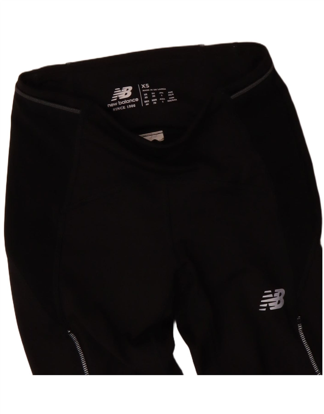 Leggings femininos NEW BALANCE Crop Graphic UK 4 XS Preto