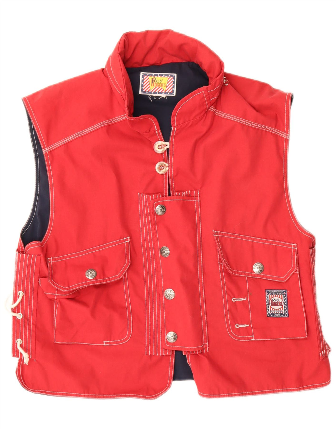 Colete masculino com capuz Roy Rogers UK 38 vermelho médio
