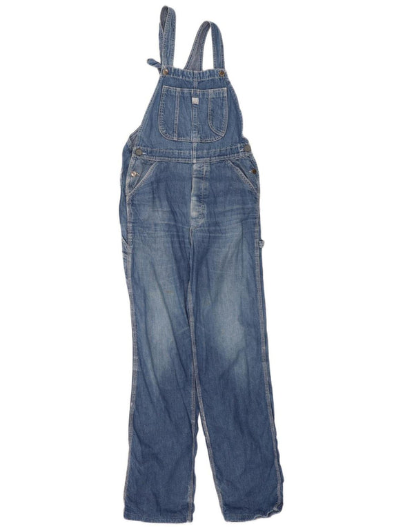 Macacão feminino Rifle Jeans reto W32 L33 algodão azul