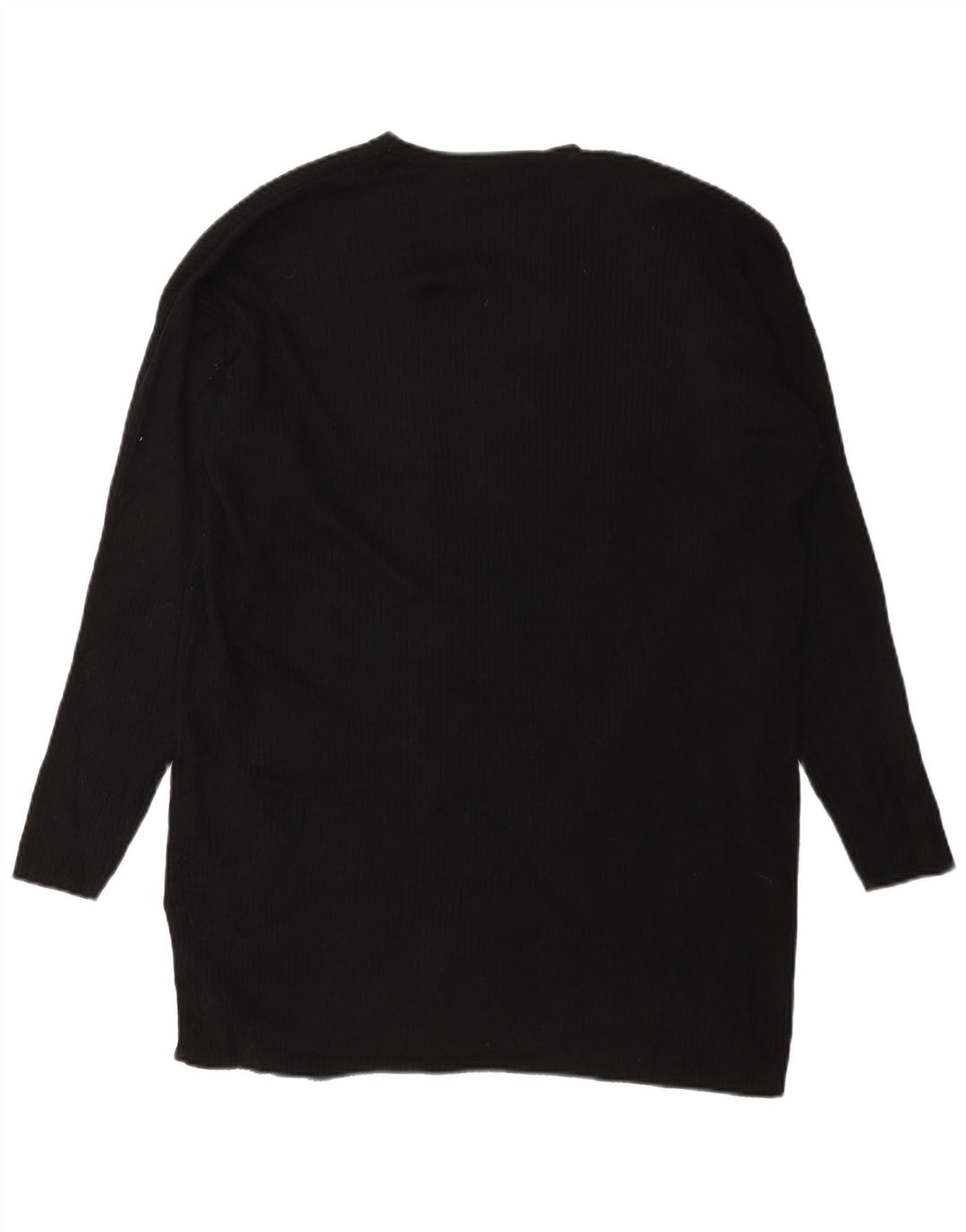 Marks & Spencer Suéter feminino Longline Open Cardigan Reino Unido 16 Grande Preto
