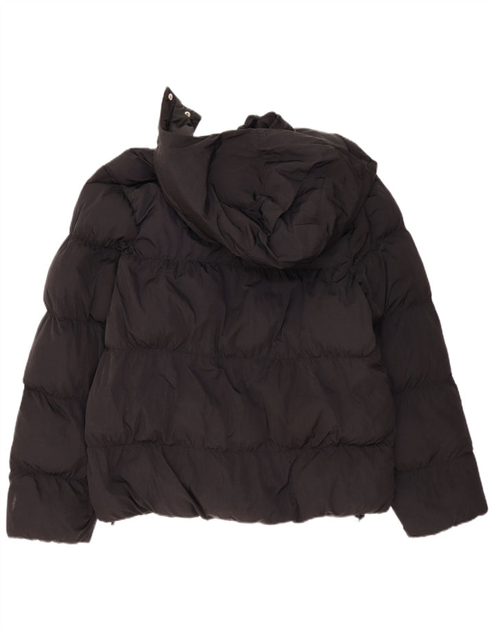 Jaqueta acolchoada com capuz masculina Jordan UK 38 poliéster preto médio