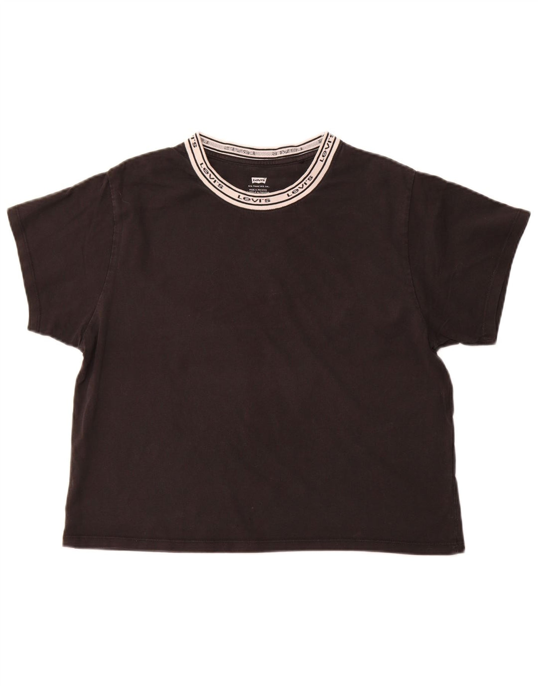 Camiseta feminina gráfica LEVI'S UK 14 médio preto