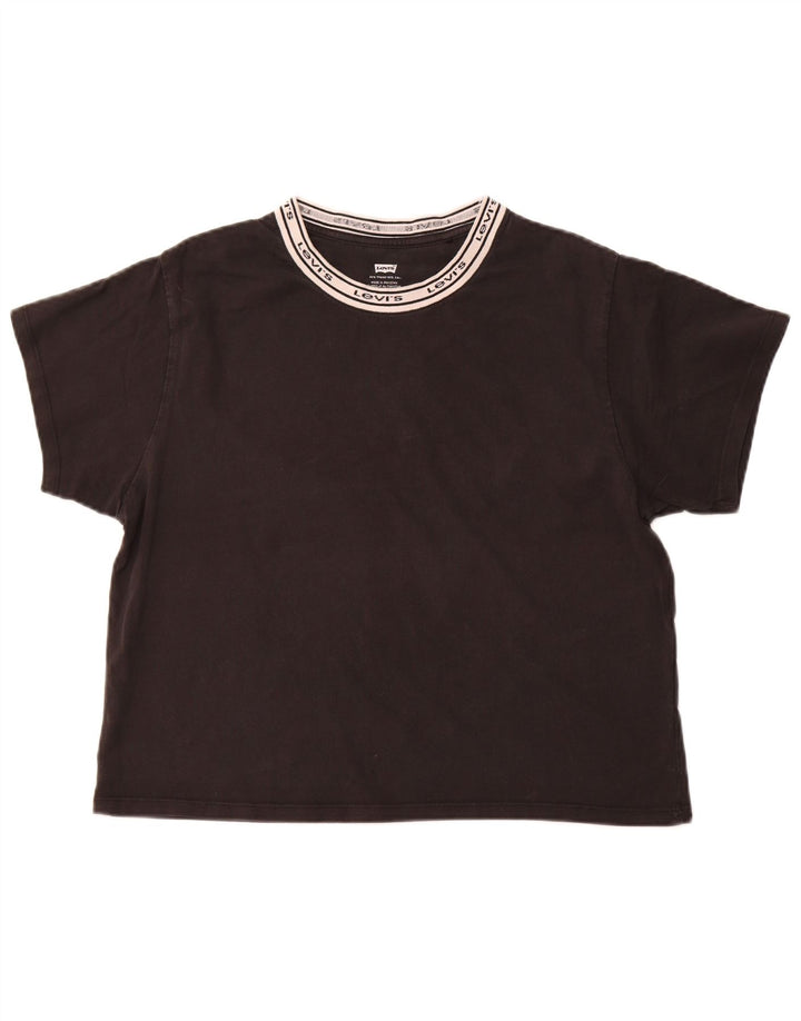 Camiseta feminina gráfica LEVI'S UK 14 médio preto