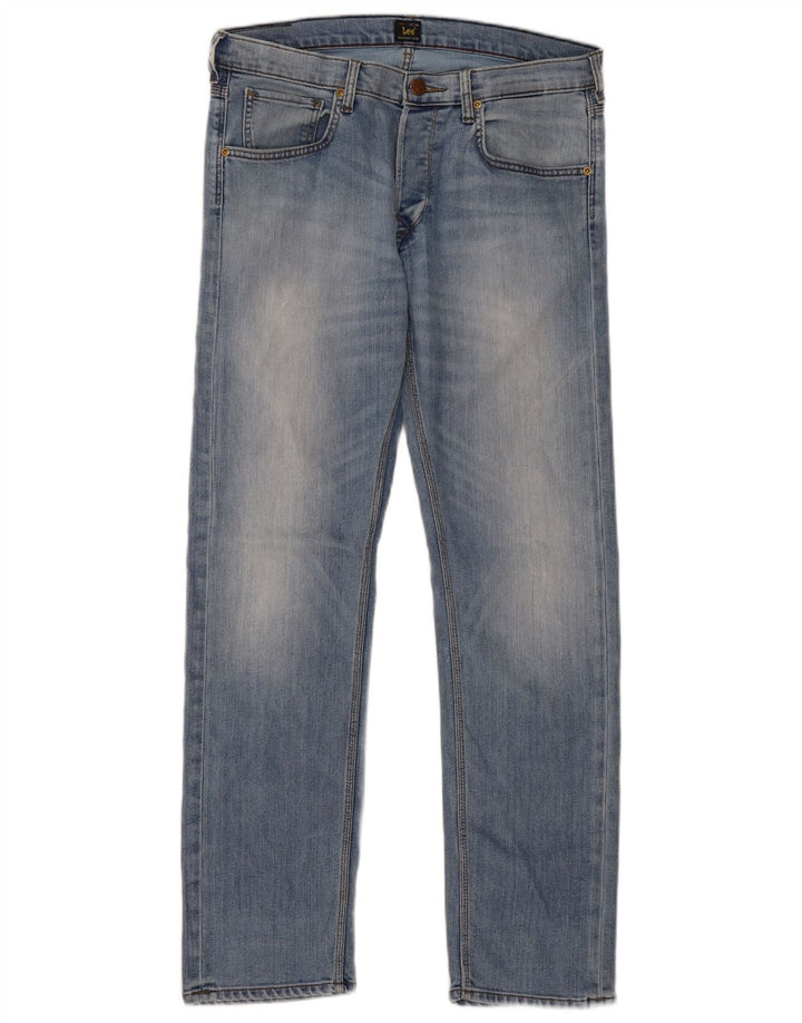 LEE Masculino Daren Slim Jeans W34 L32 Azul Algodão