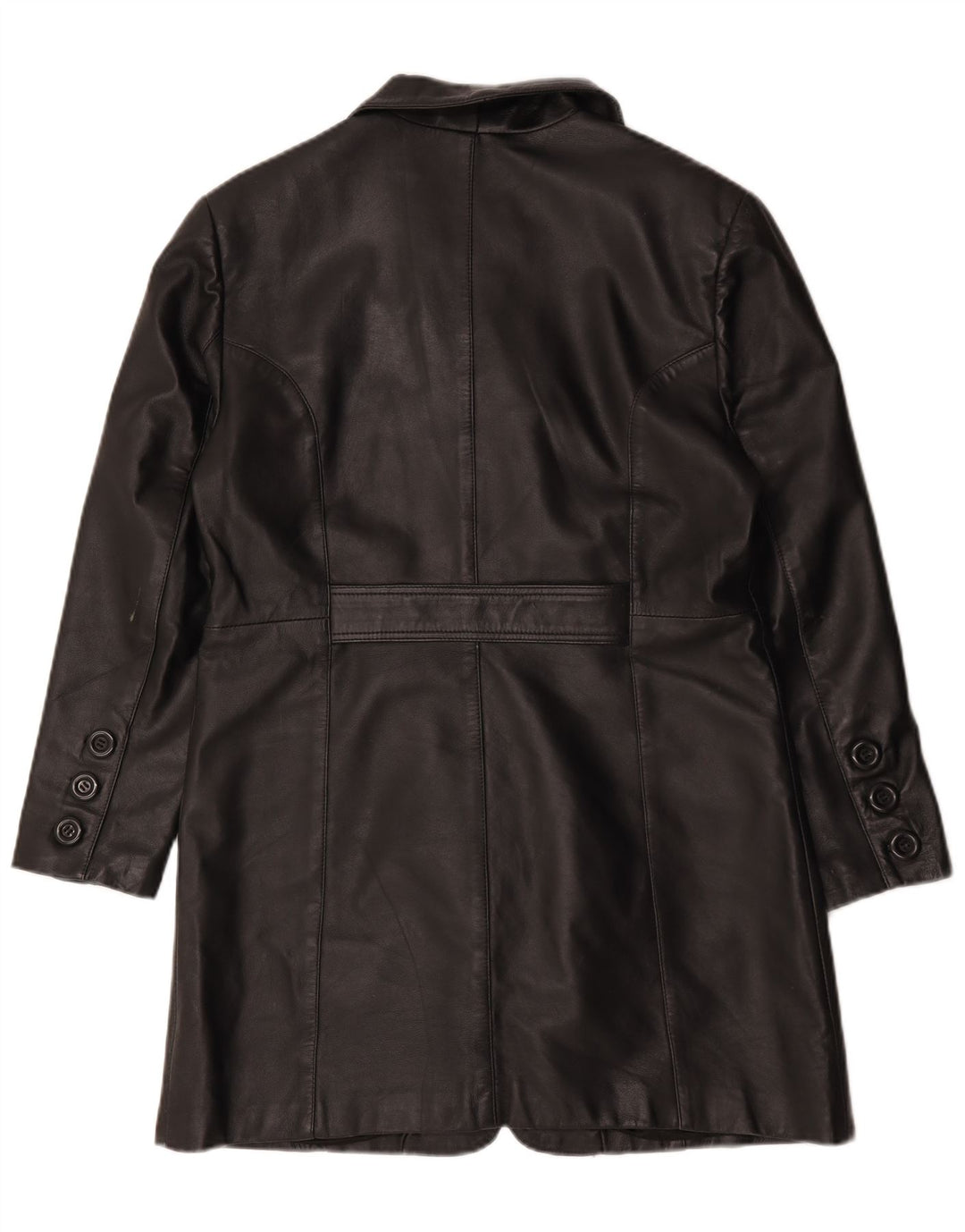 Casaco de couro feminino Akaso UK 18 XL couro preto