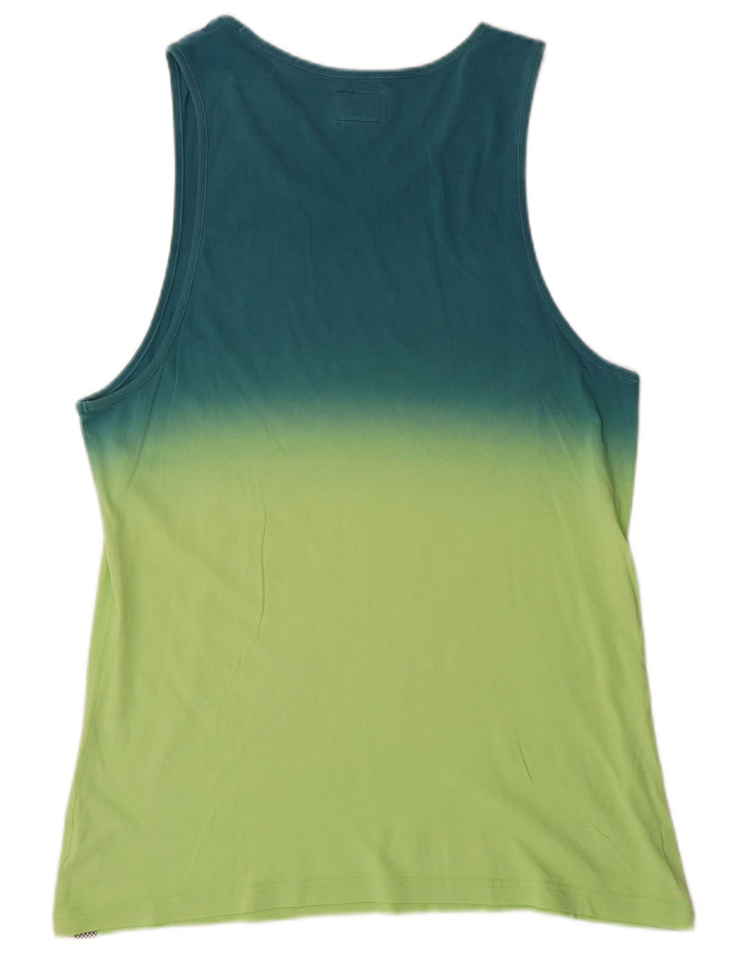 VANS Mens Vest Top Medium Green Colourblock