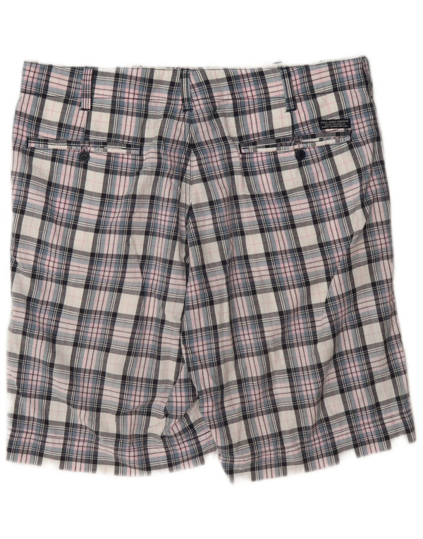 Polo Ralph Lauren Mens Chino Shorts W34 Grande Algodão Xadrez Multicolorido