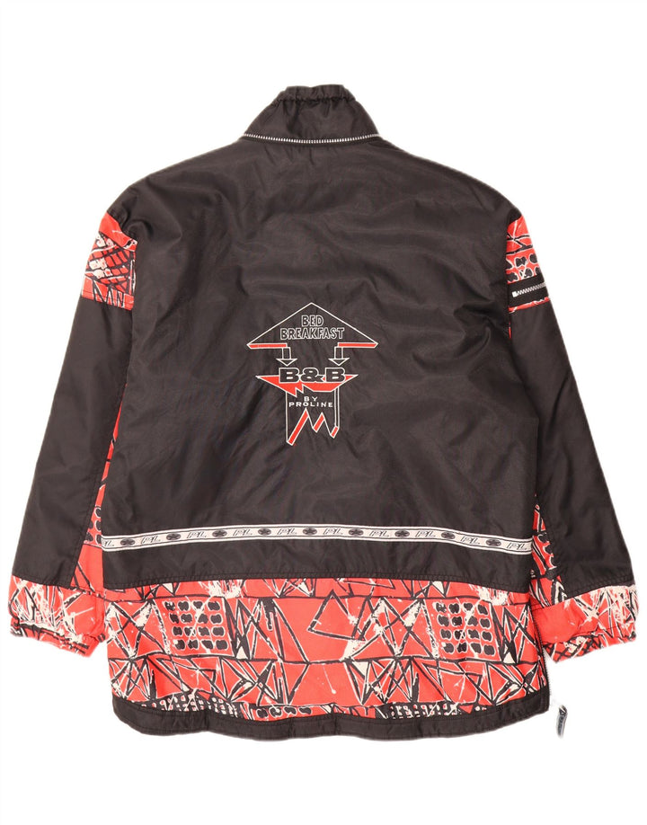 Jaqueta masculina Proline Graphic Anorak UK 40 grande poliamida geométrica vermelha