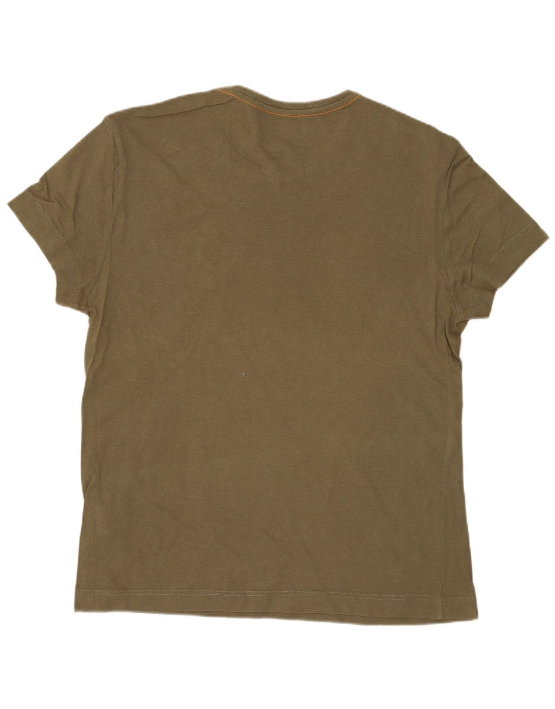 Camiseta masculina CALVIN KLEIN JEANS com estampa gráfica de algodão cáqui médio