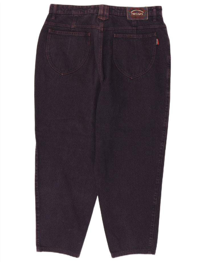 Jeans cônicos femininos VINTAGE W34 L27 roxo