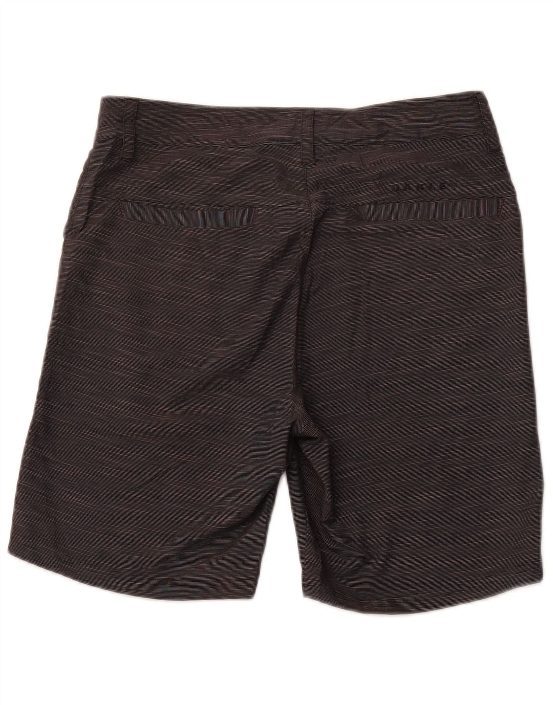 Shorts masculino Oakley Regular Fit Chino W30 cinza médio listrado esportivo