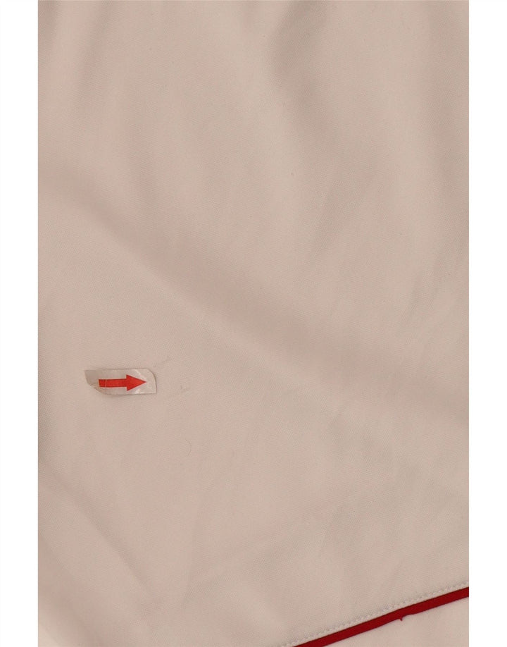 Shorts esportivos masculinos Adidas grande poliéster branco