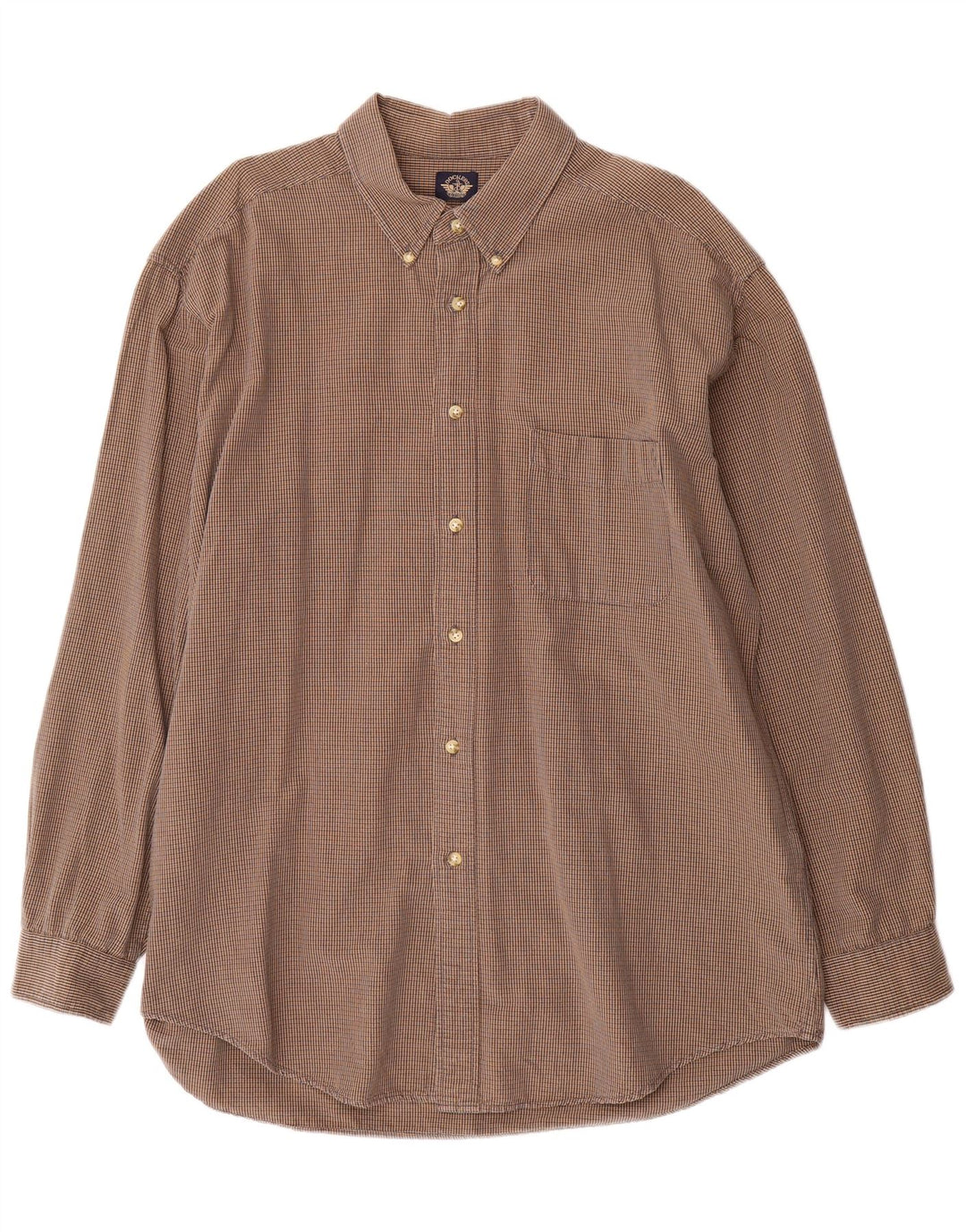 Camisa masculina Dockers XL marrom xadrez algodão