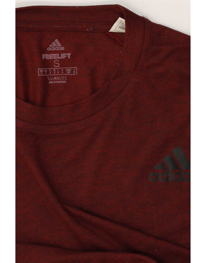 Adidas Mens Climalite Camiseta Top Pequeno Marrom Salpicado