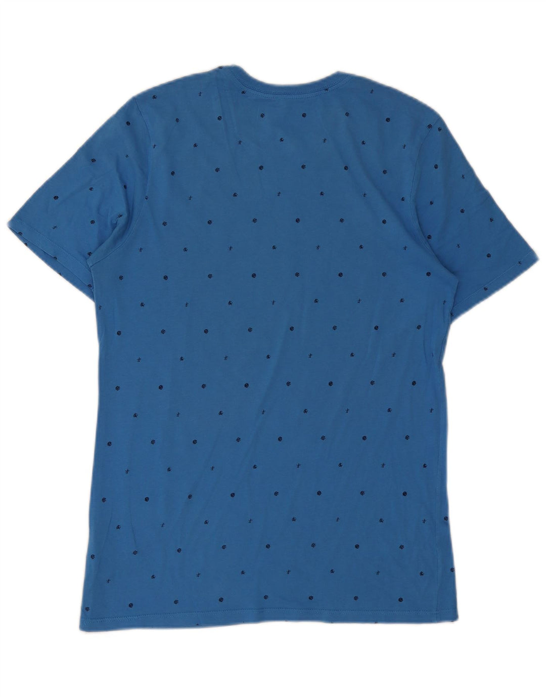 Camiseta Nike Masculina Athletic Cut Graphic Top Médio Algodão Manchado Azul