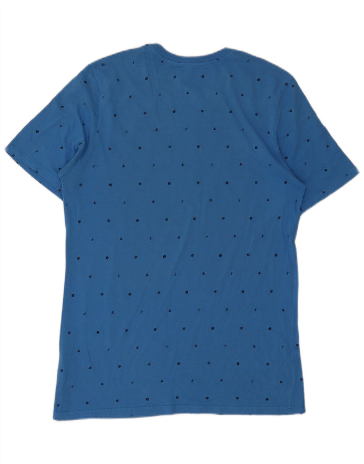 Camiseta Nike Masculina Athletic Cut Graphic Top Médio Algodão Manchado Azul