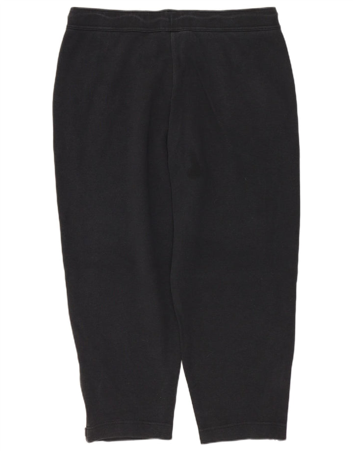 Calça de treino Nike feminina Capri UK 14 médio preto algodão