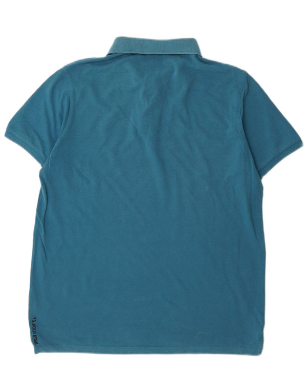 US Polo Assn. Camisa Polo Masculina Grande Algodão Azul