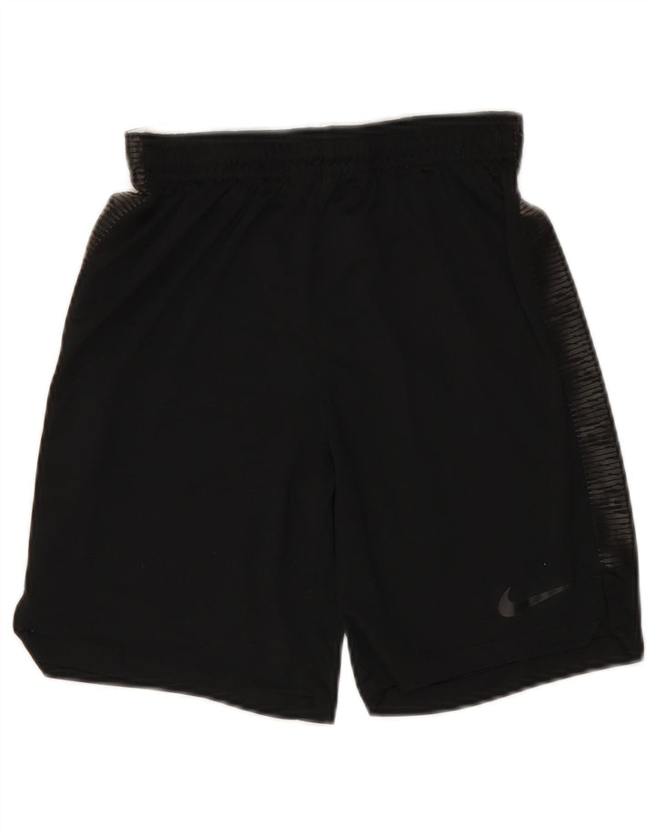 Shorts esportivos NIKE Boys Dri Fit 12-13 anos grande preto poliéster