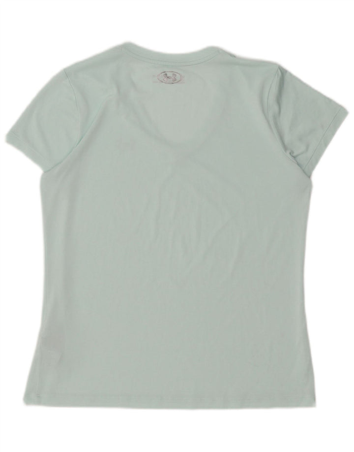 Camiseta feminina UNDER ARMOUR Heat Gear UK 14 poliéster turquesa médio