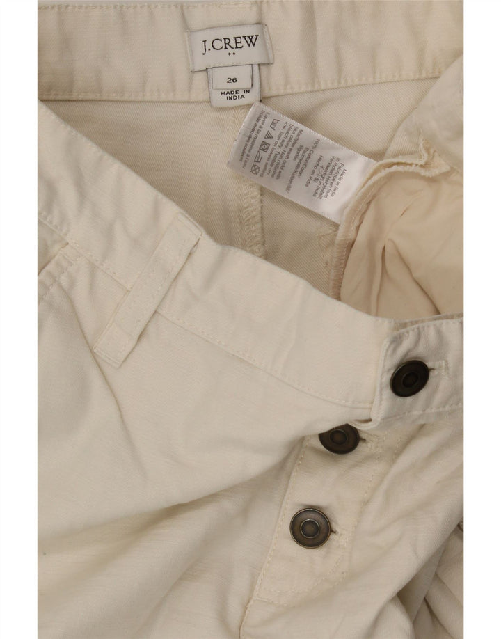 J. CREW Womens Crop Straight Chino Trousers W26 L24 Beige Cotton Vintage J. Crew and Second-Hand J. Crew from Messina Hembry 