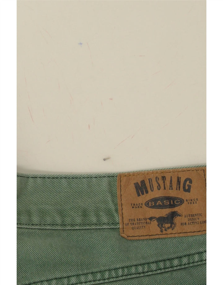 MUSTANG Womens Straight Jeans W32 L31 Green Vintage Mustang and Second-Hand Mustang from Messina Hembry 