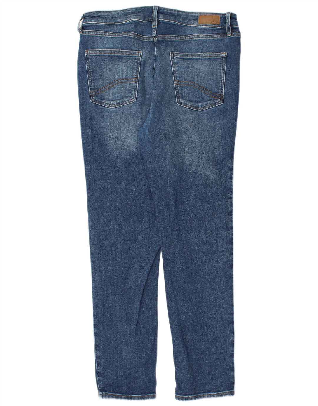 Calça jeans feminina Fat Face Sway Slim UK 14 grande W32 L29 algodão azul