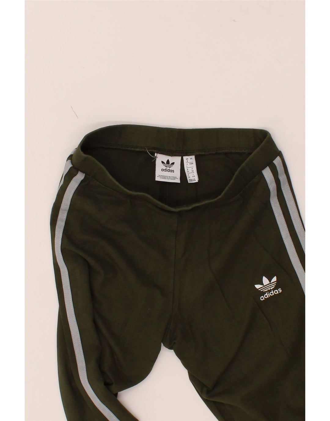 ADIDAS Womens Leggings UK 8 Small  Green Vintage Adidas and Second-Hand Adidas from Messina Hembry 