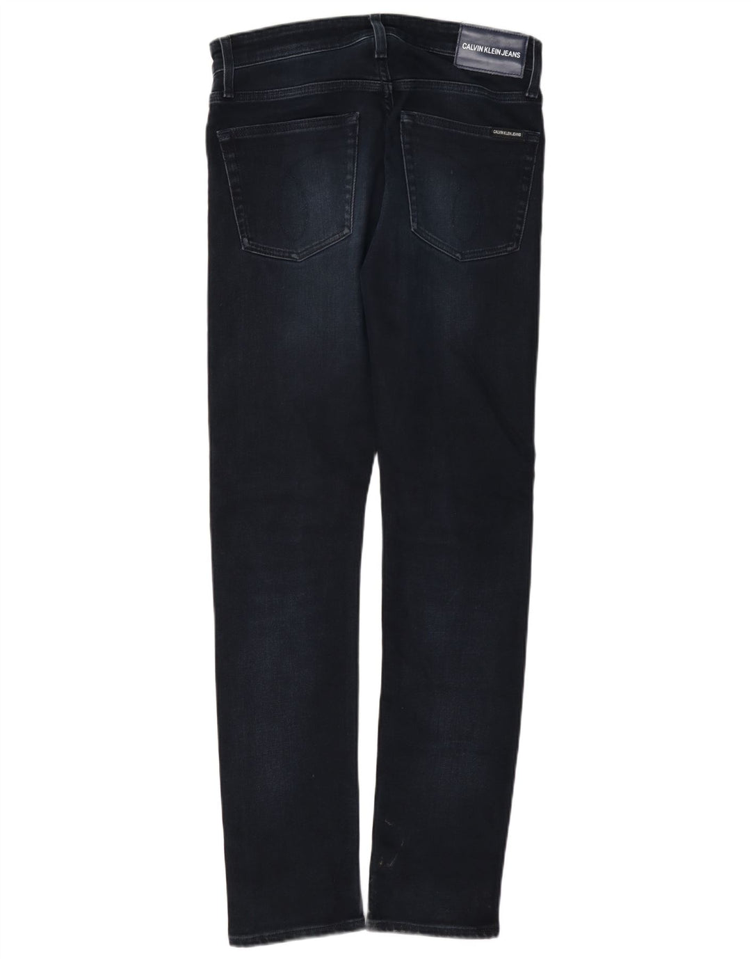 Calvin Klein Masculino Slim Jeans W28 L32 Azul Marinho Algodão