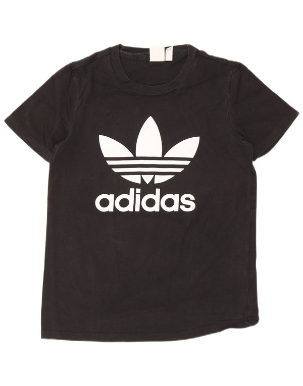 Camiseta Adidas Feminina Graphic Top UK 10 Pequena Algodão Preto