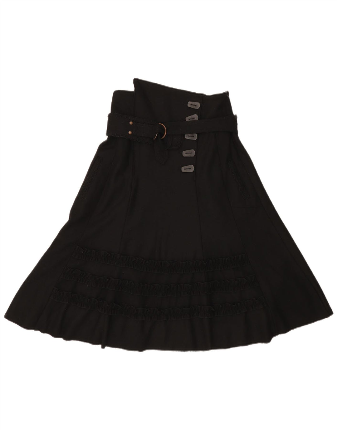Object Saia Feminina A-Line EU 38 Médio W28 Lã Preta