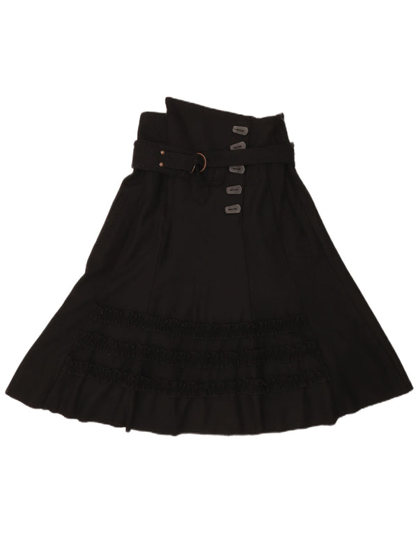 Object Saia Feminina A-Line EU 38 Médio W28 Lã Preta