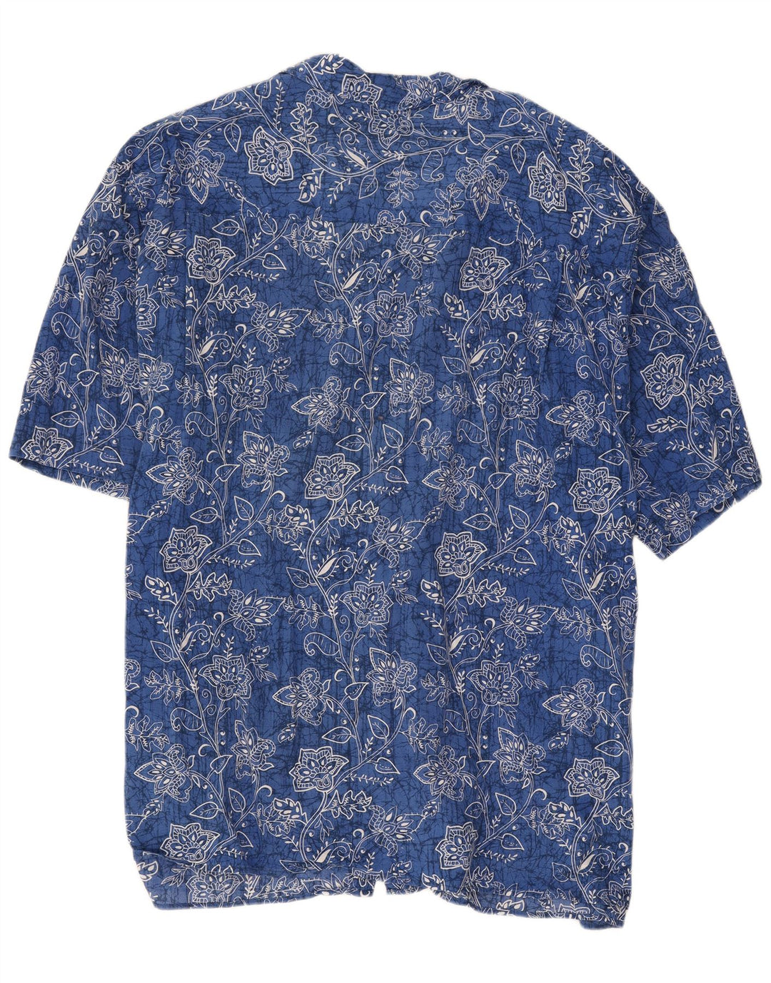 Camisa masculina de manga curta Maxfort 4XL azul floral